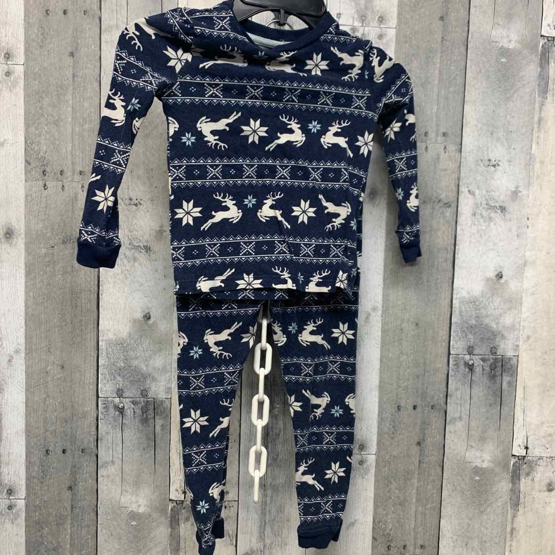 Size 4T Blue Graphic Holiday Brands 2pc PJs
