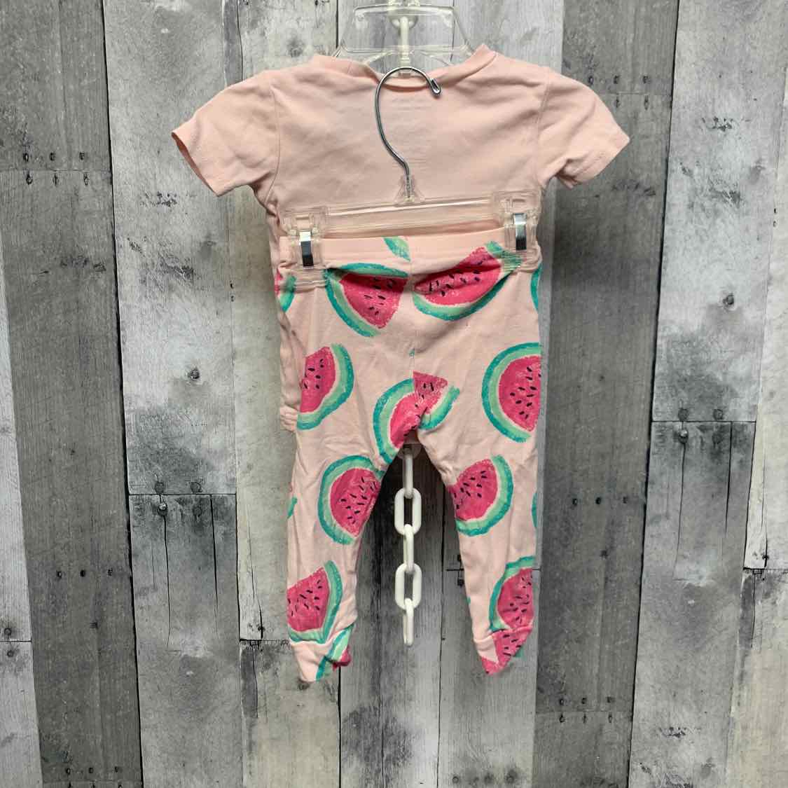 Size 12 Months Pink/Green Child of Mine 2pc PJs