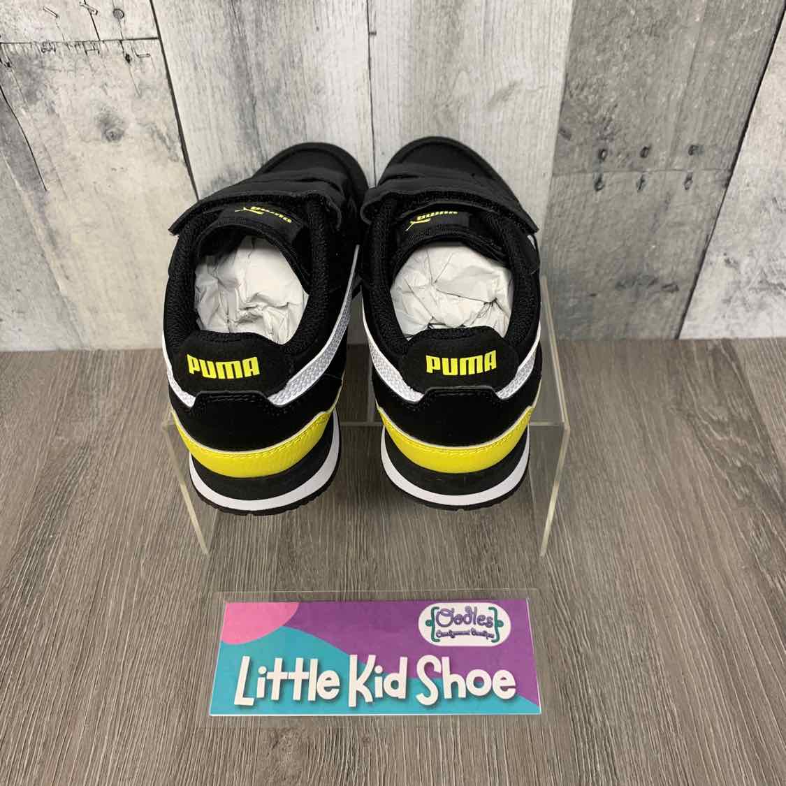 Size 1 Black/Yellow Puma Sneakers