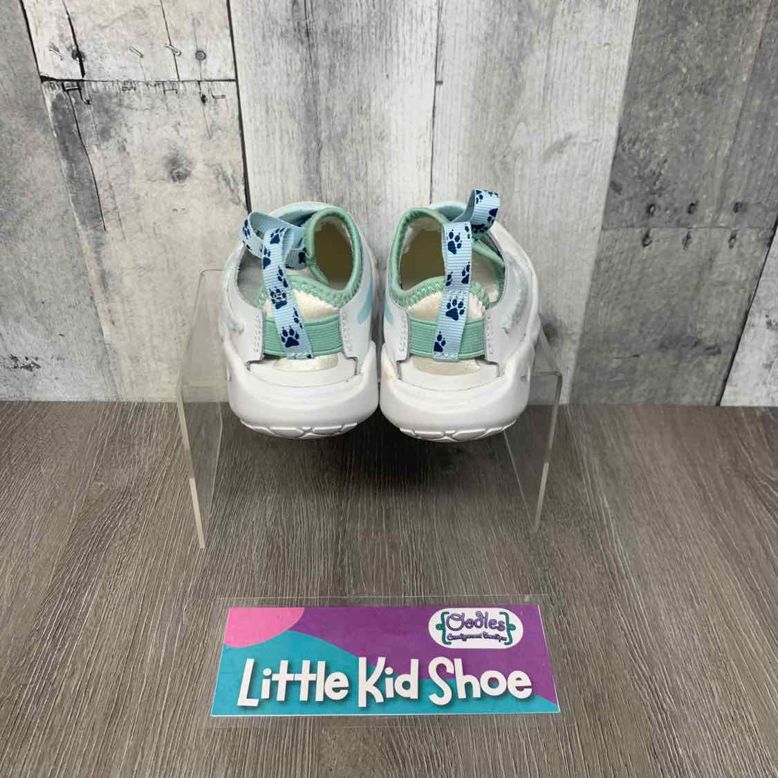 Size 9 White/Blue Sport Brand Sneakers