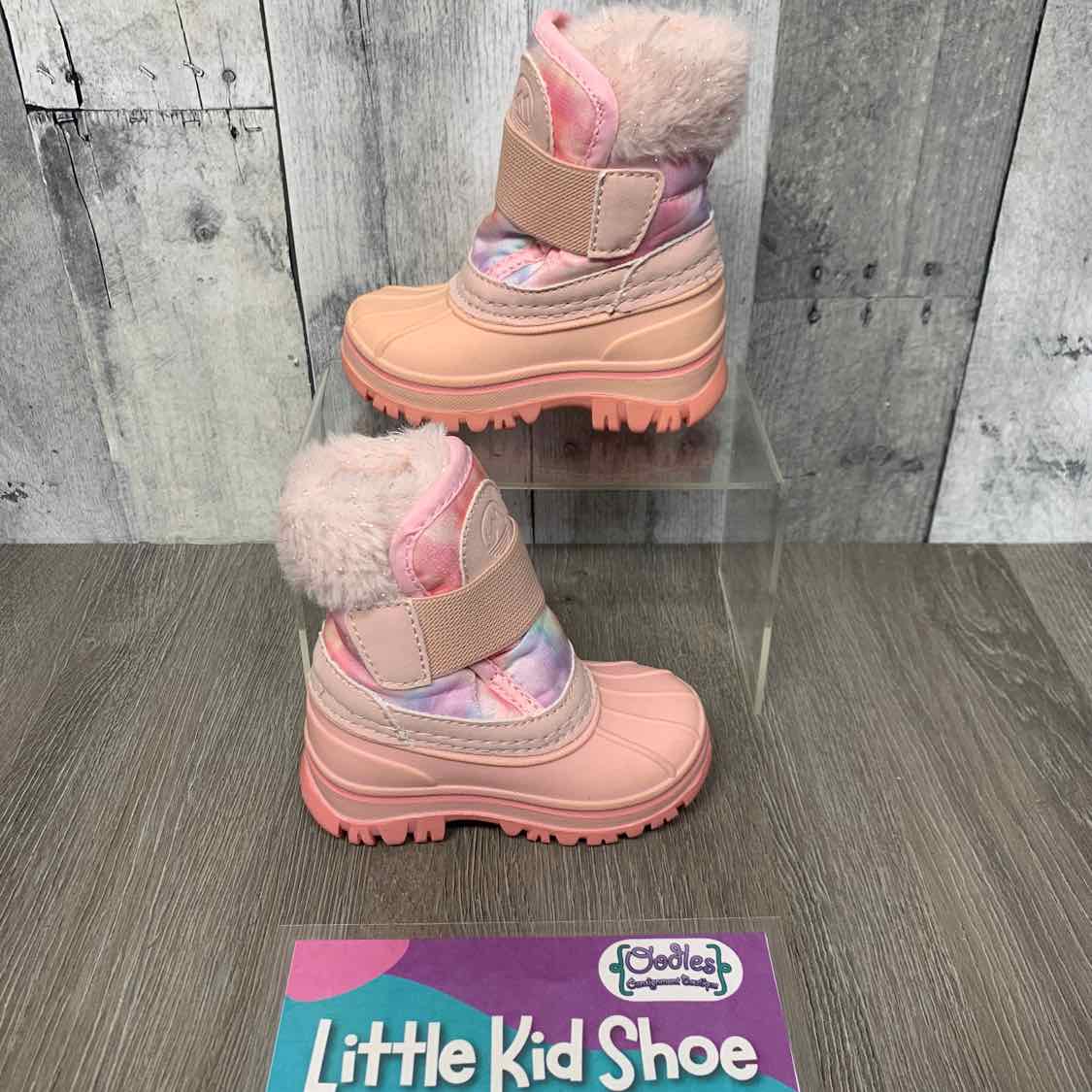 Size 5 Pink/Purple B Brand Snow Boots