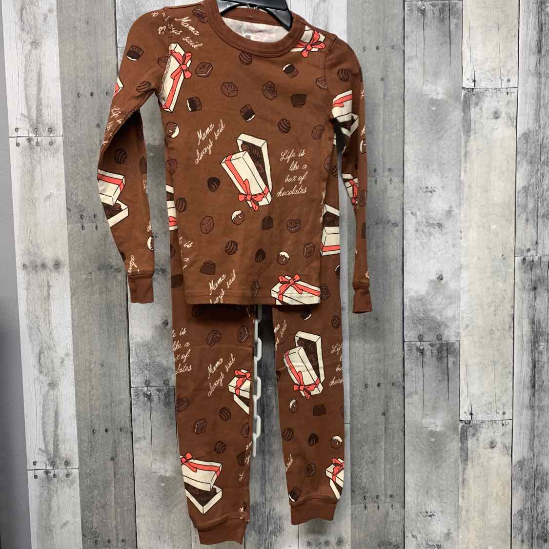 Size 8 Brown Print B Brand 2pc PJs