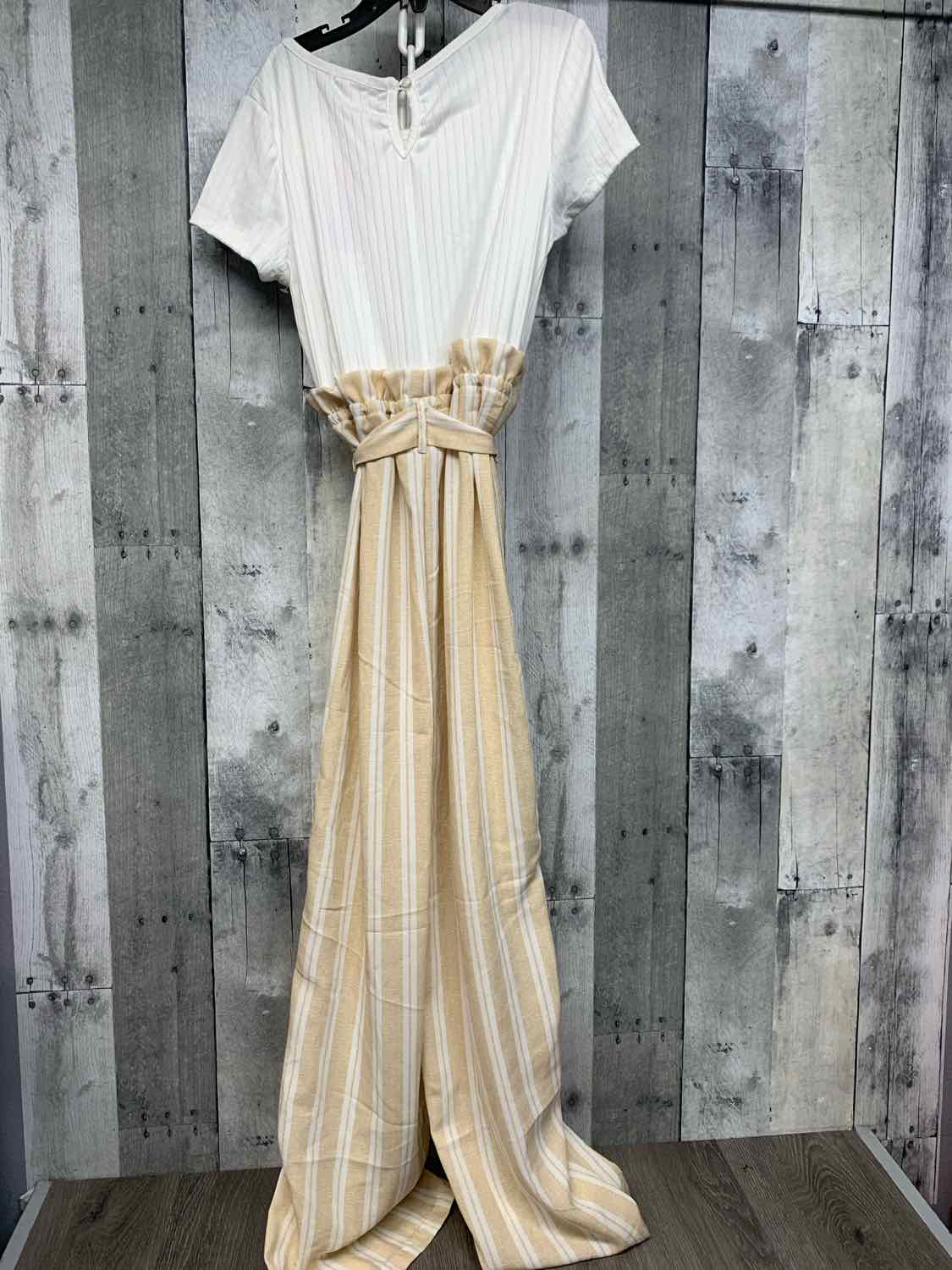 Size 12 White/Tan Btween Romper