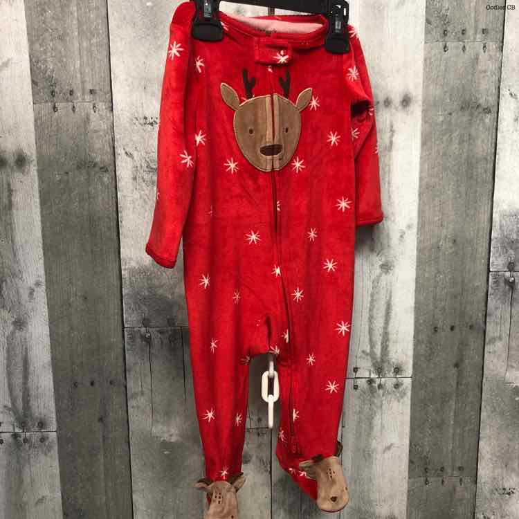 Size 9 Months Red Just One You Footy PJs
