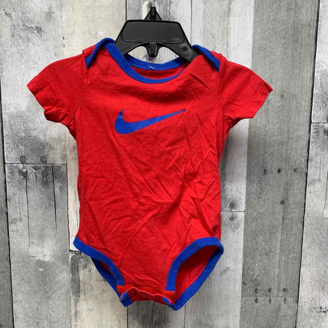 Size 9 Months Red/Blue Sport Brand Bodysuit - OodlesCB