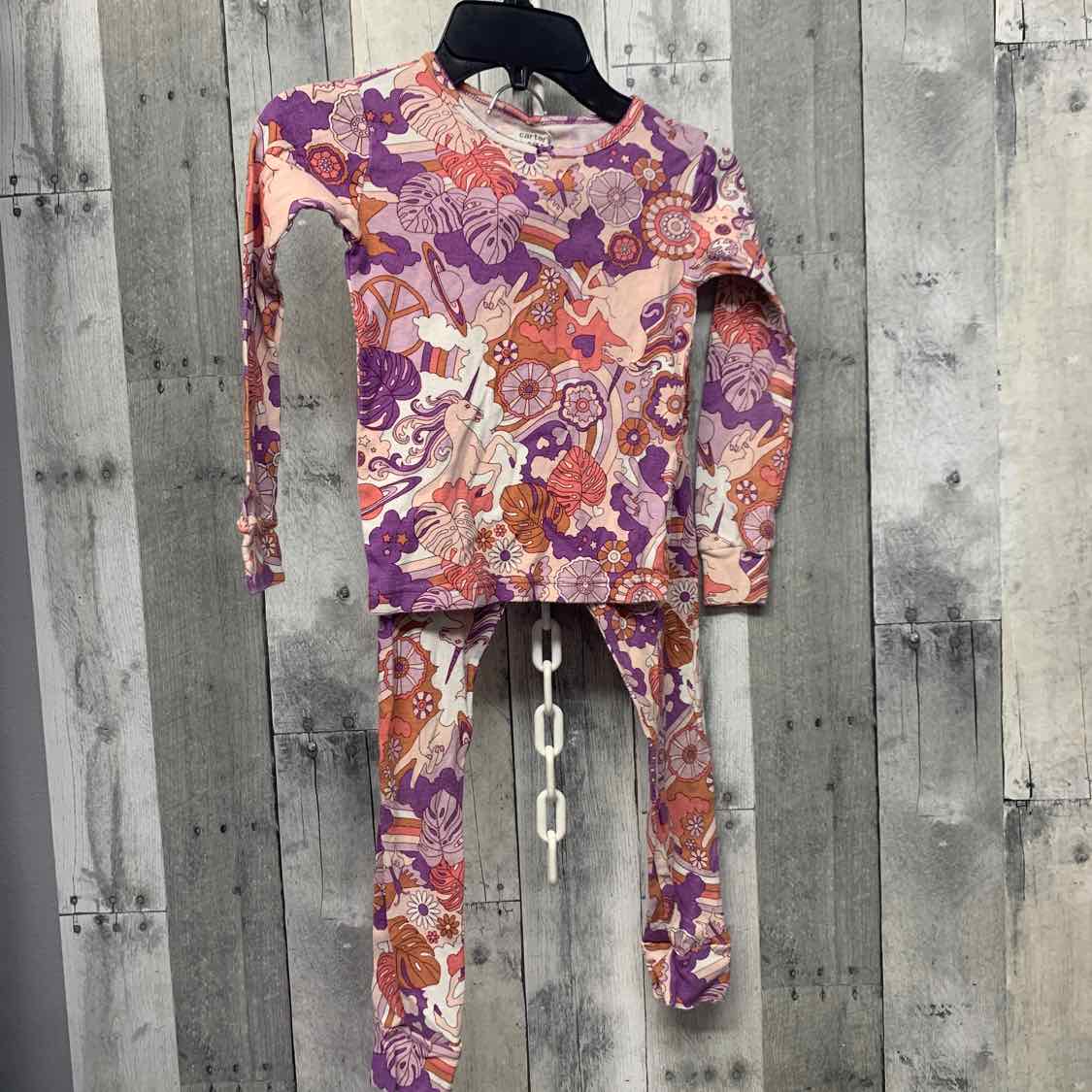 Size 5 Purple/Pink Carter's 2pc PJs