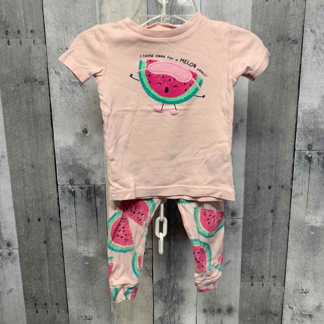 Size 12 Months Pink/Green Child of Mine 2pc PJs