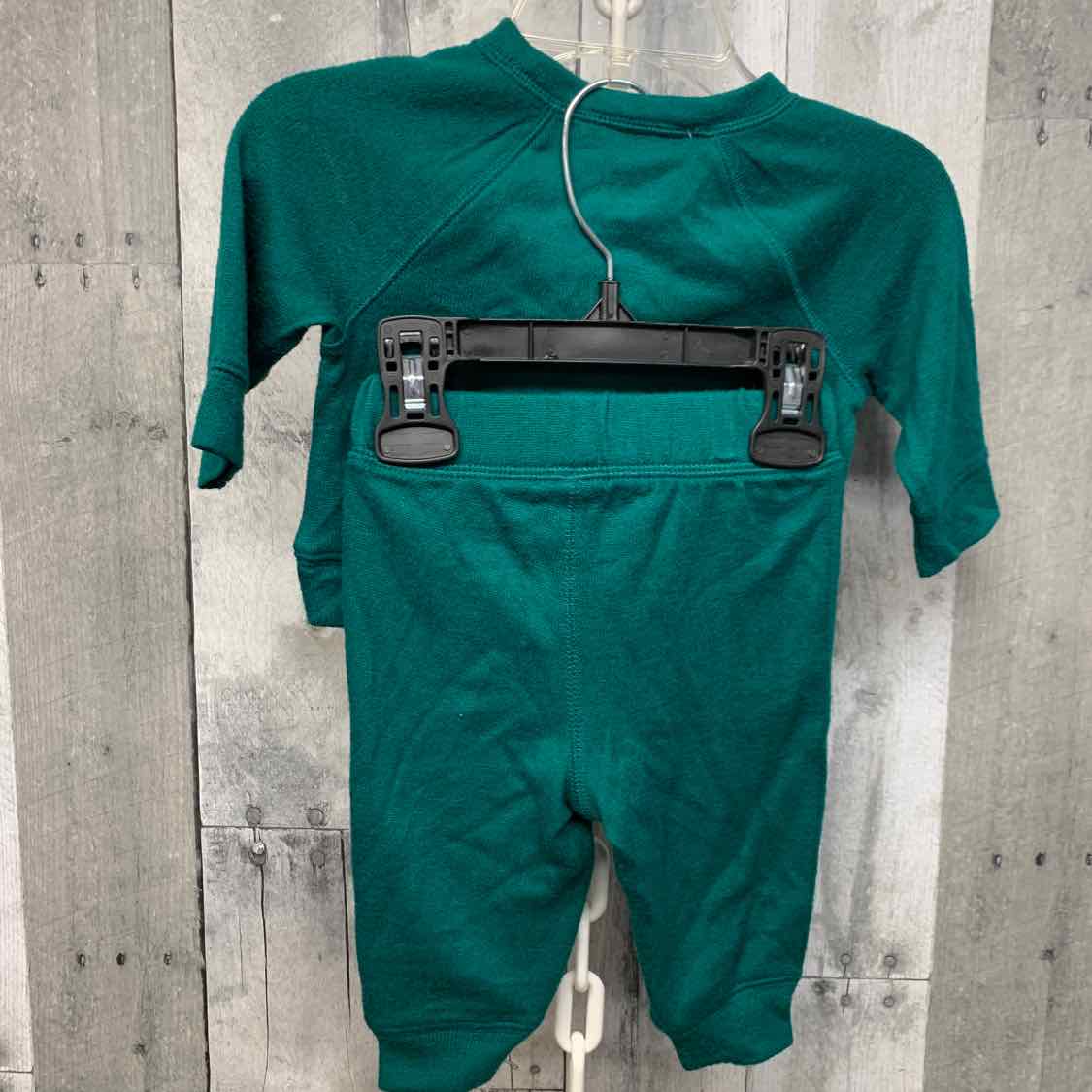 Size 3 Months Green Jumping Beans 2pc PJs