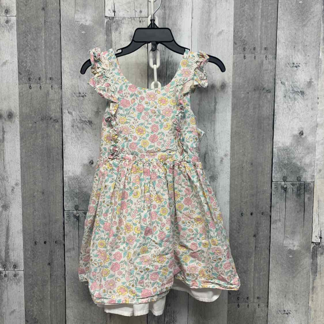 Size 3T Pink Floral Print B Brand Dress