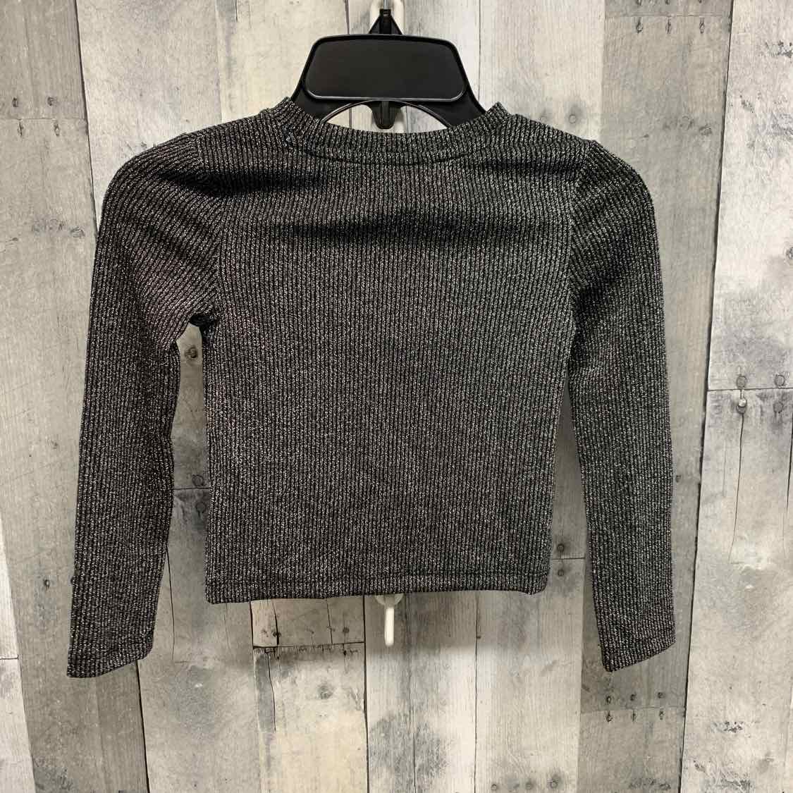 Size 4/5 Black/Silver Gap Long Sleeve Shirt