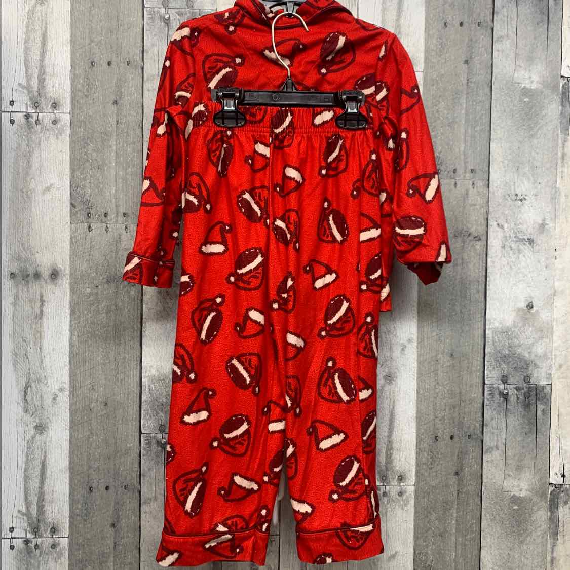 Size 3T Red Print Cat & Jack 2pc PJs