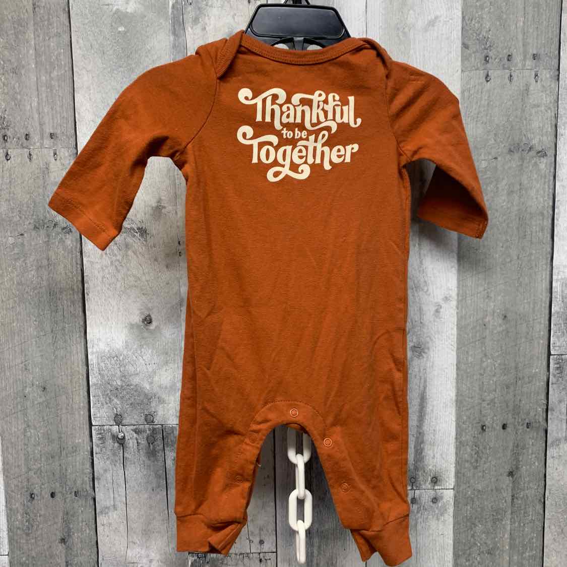 Size 0-3 Months Brown Graphic Cat & Jack Romper