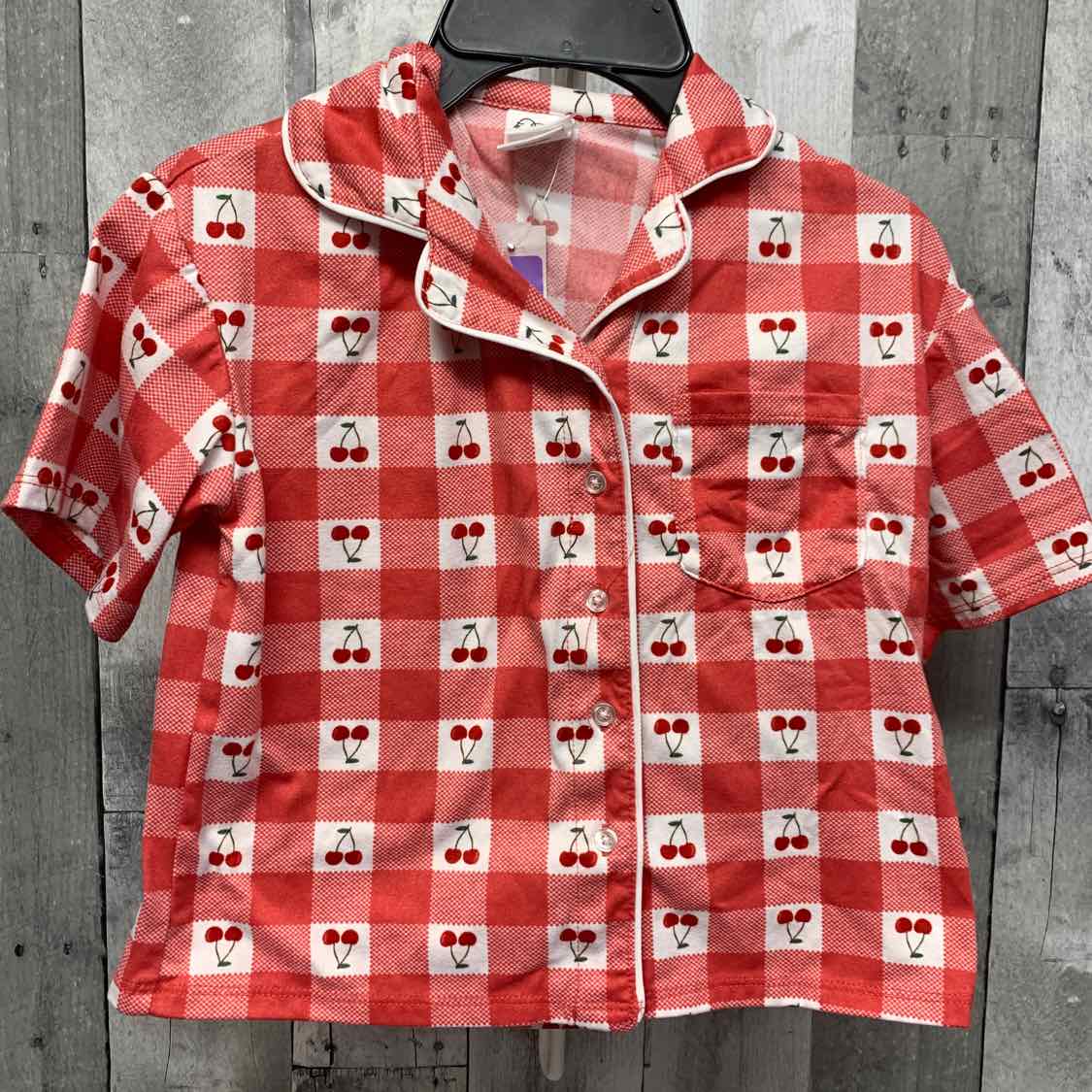 Size 8 Red Plaid Art Class 2pc PJs