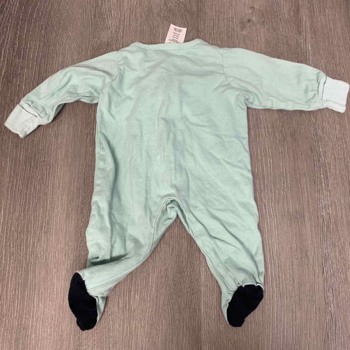 Size Preemie Green Gerber Footy PJs
