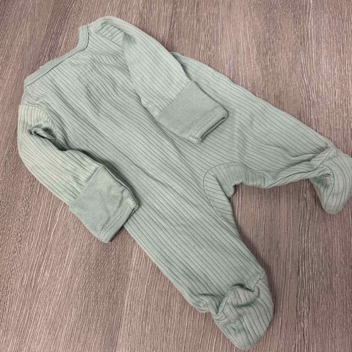 Size Preemie Green Wonder Nation Footy PJs