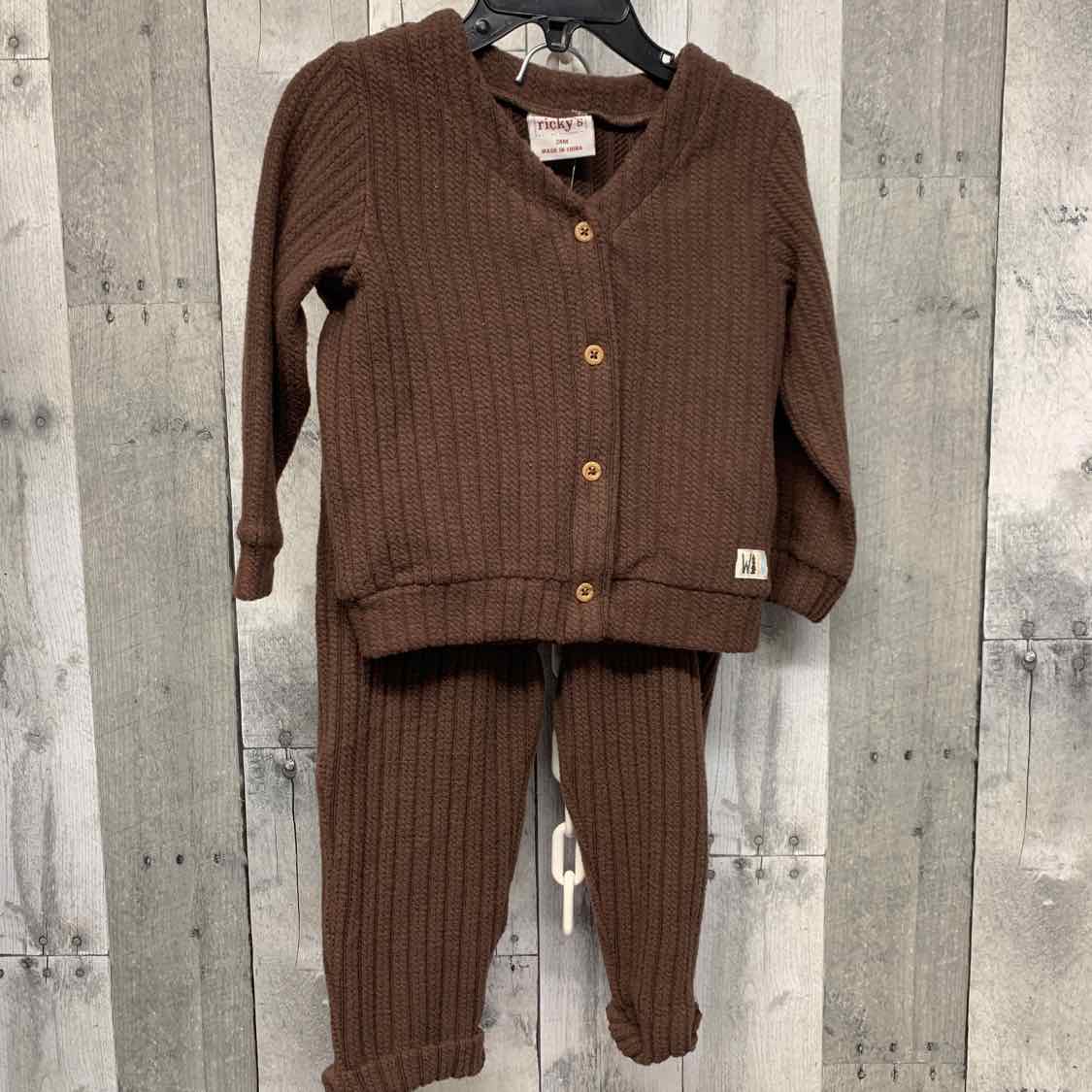 Size 24 Months Brown B Brand Shirt/Pants