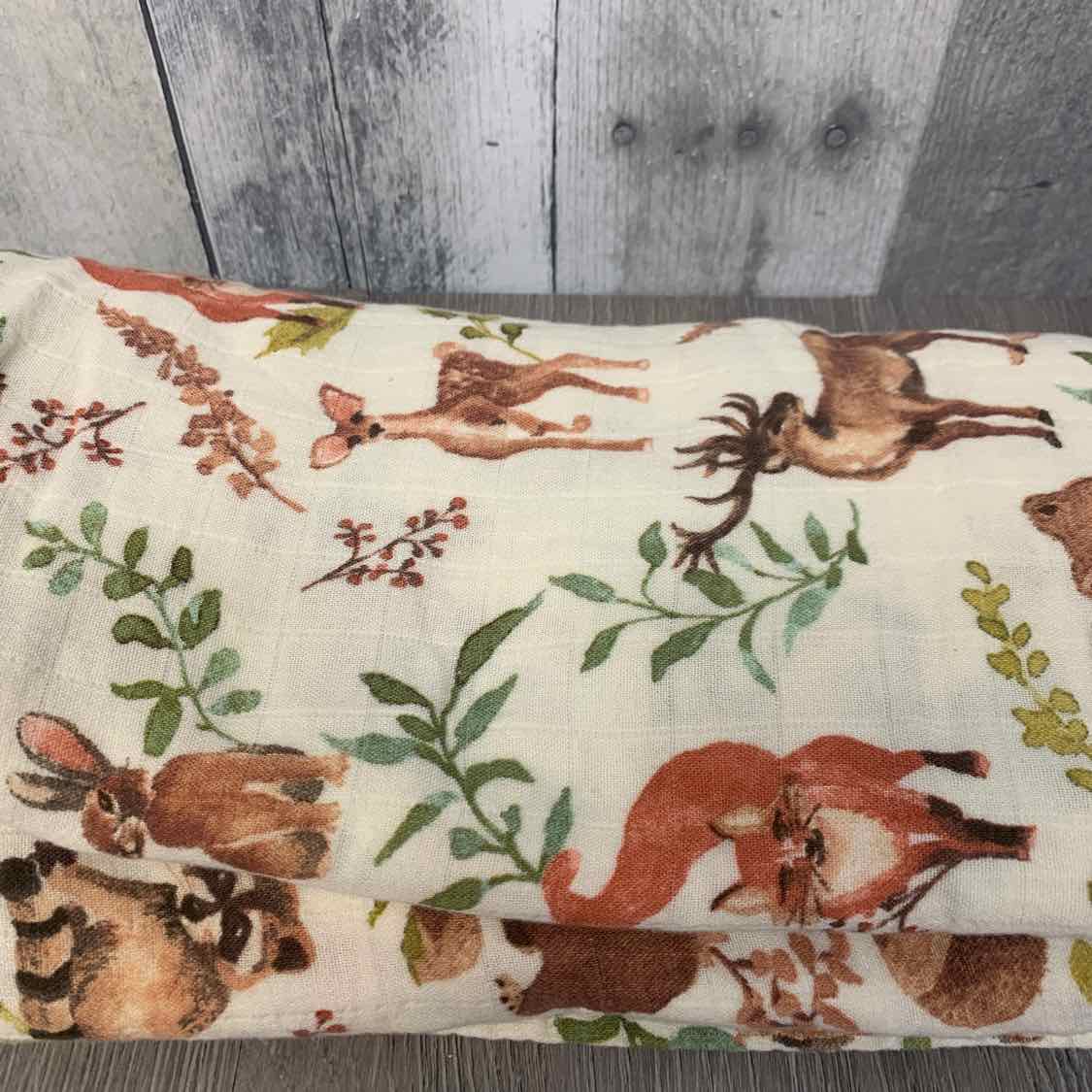 Name Brand Tan Print Forest Blanket