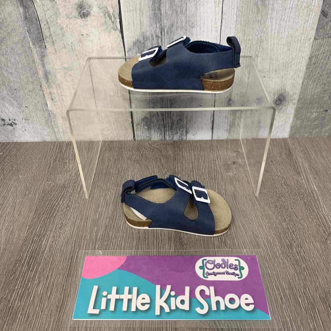 Size 0-3 Months Navy/White Osh Kosh Sandals