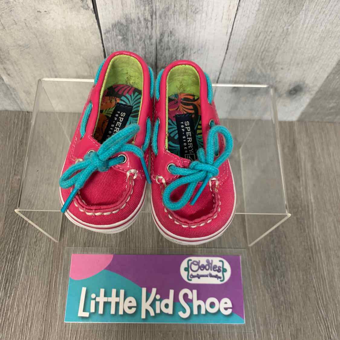 Size 1 Pink Sperry Loafers