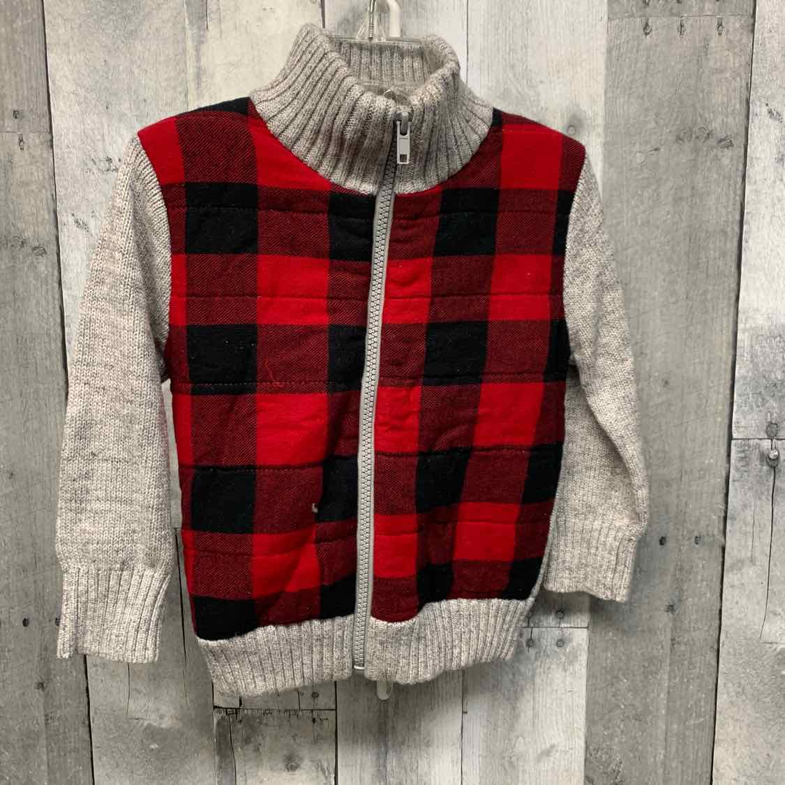 Size 2T Red/Gray Cat & Jack Light Jacket