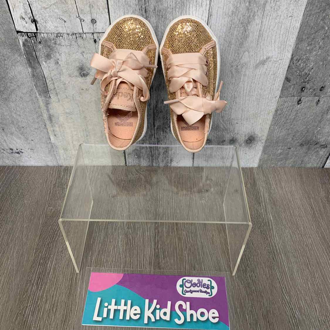 Size 4 Gold/White Keds Sneakers