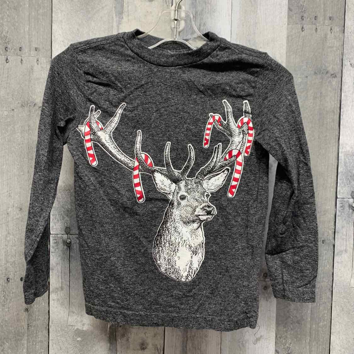 Size 4 Gray Graphic Copper Denim Long Sleeve Shirt