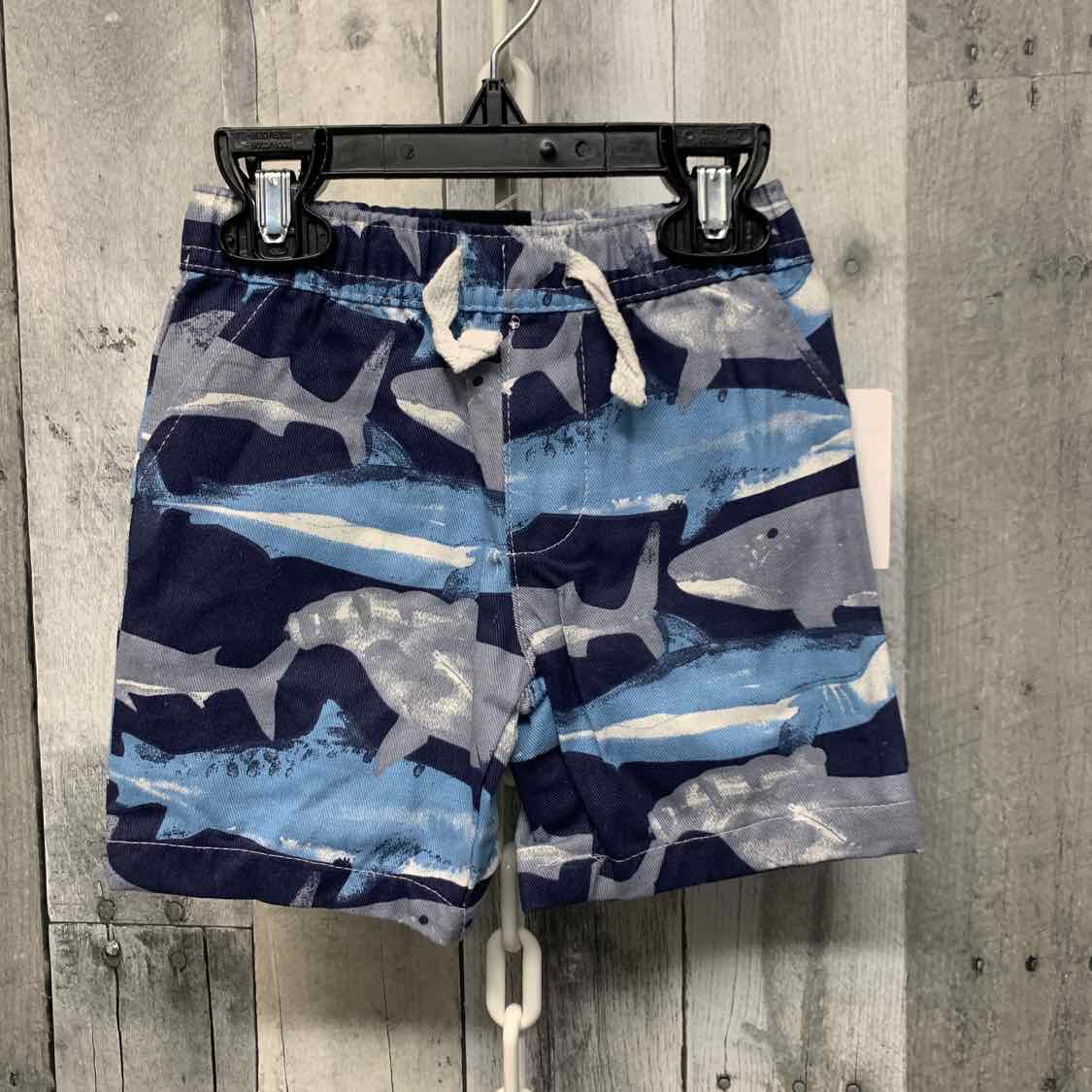 Size 2T Blue/Gray American Hawk Shorts