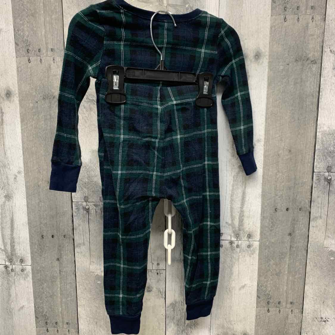 Size 2T Green/Navy Old Navy 2pc PJs