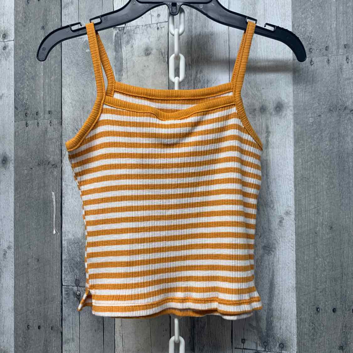 Size 6/7 Yellow Striped Old Navy Tank Top