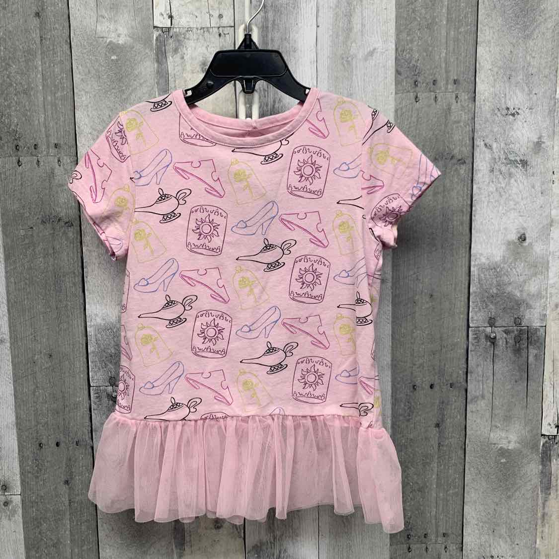 Size 6 Pink Print Disney T Shirt