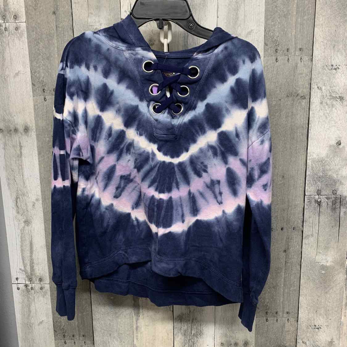 Size 8 Navy Print Justice Pull Over