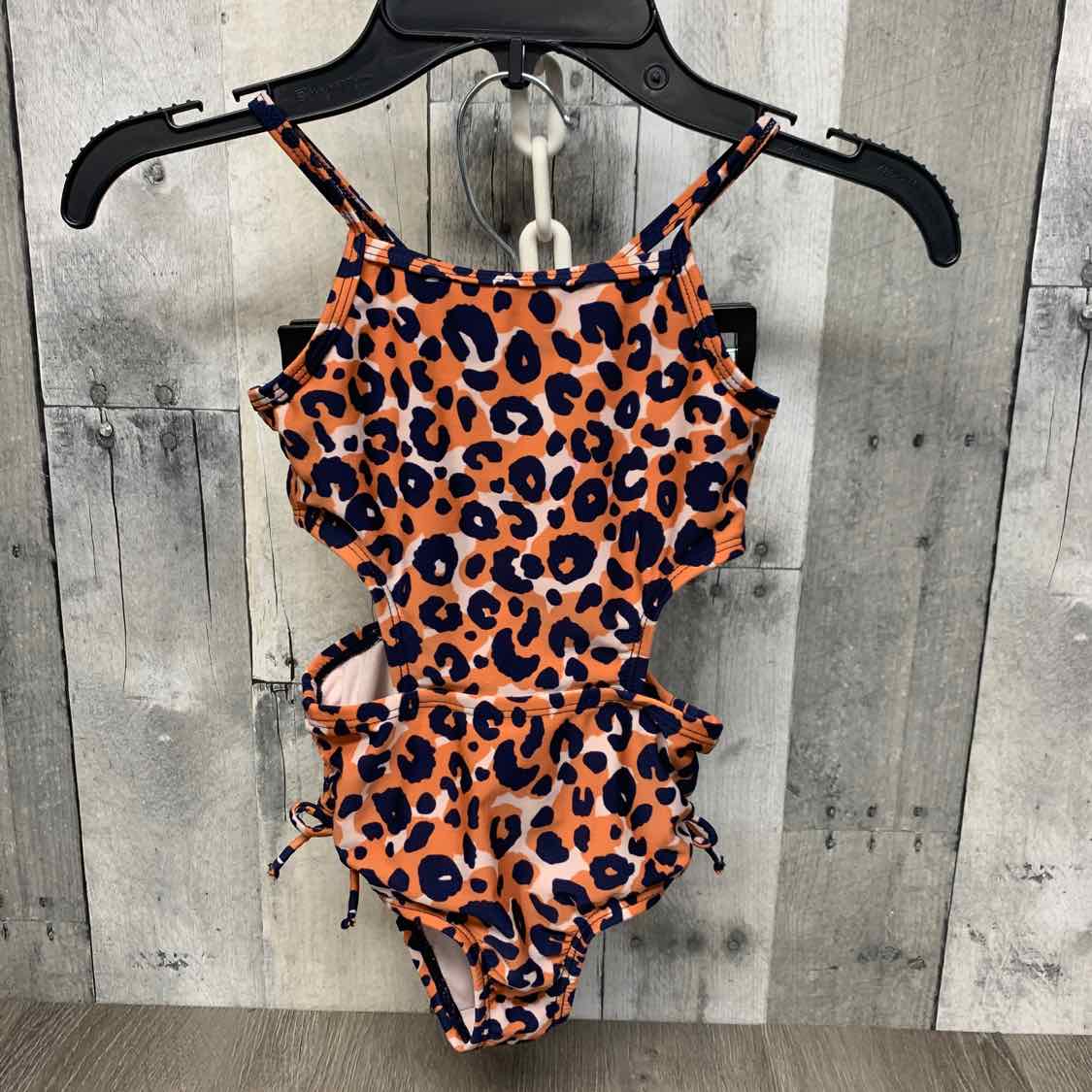 Size 4T Brown/Navy Cat & Jack Swim Suit - 1pc