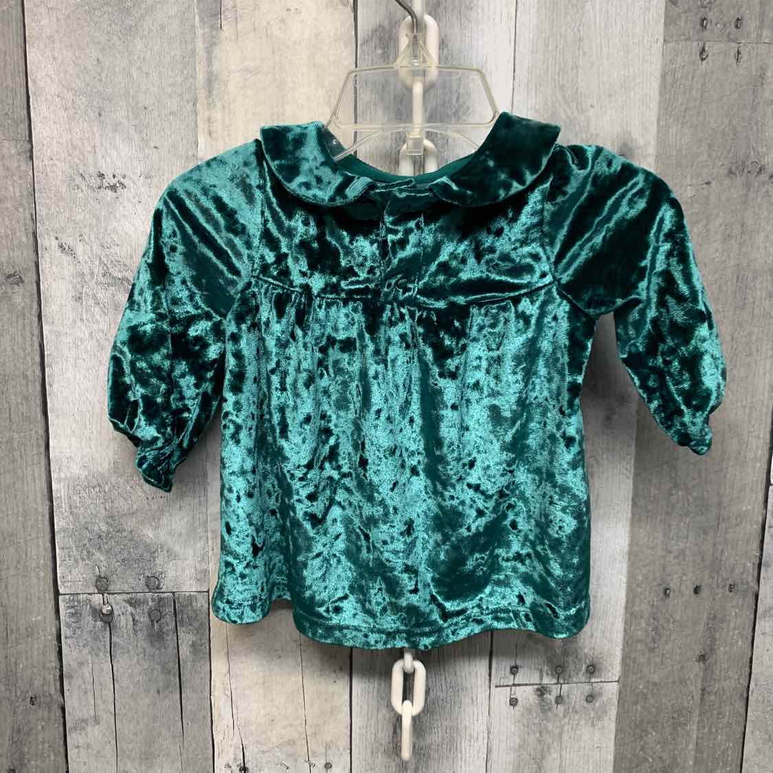 Size 3-6 Months Green Cat & Jack LS Dress