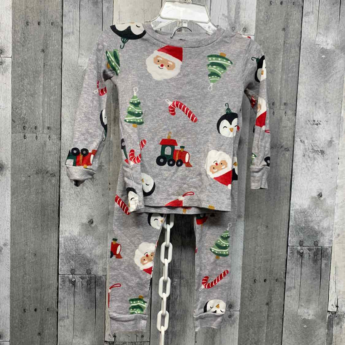 Size 2T Gray Print Just One You 2pc PJs