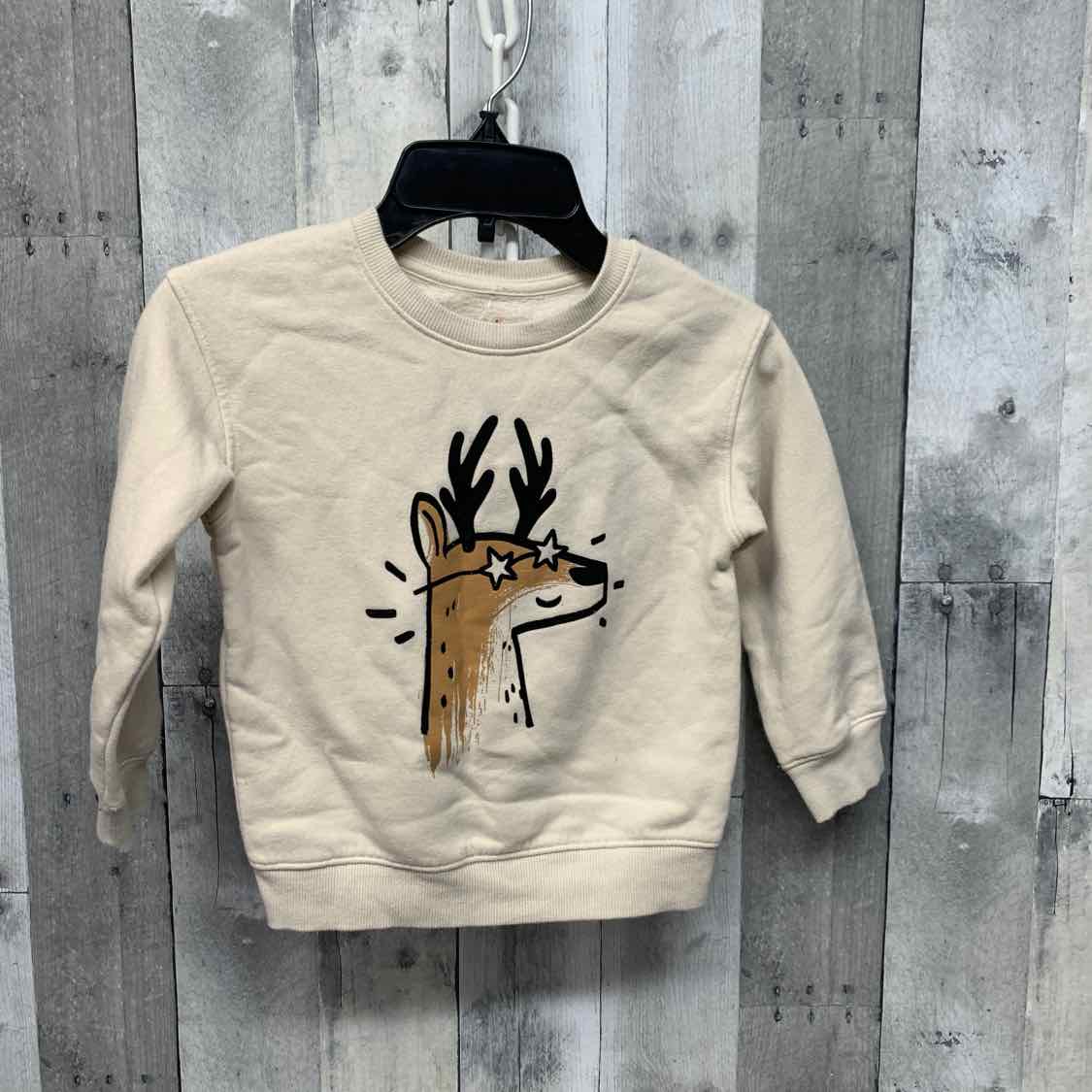 Size 4T Ivory Graphic Cat & Jack Long Sleeve Shirt
