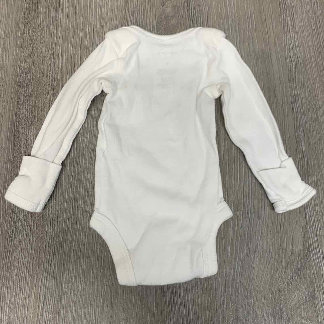 Size Preemie White Carter's Bodysuit - OodlesCB