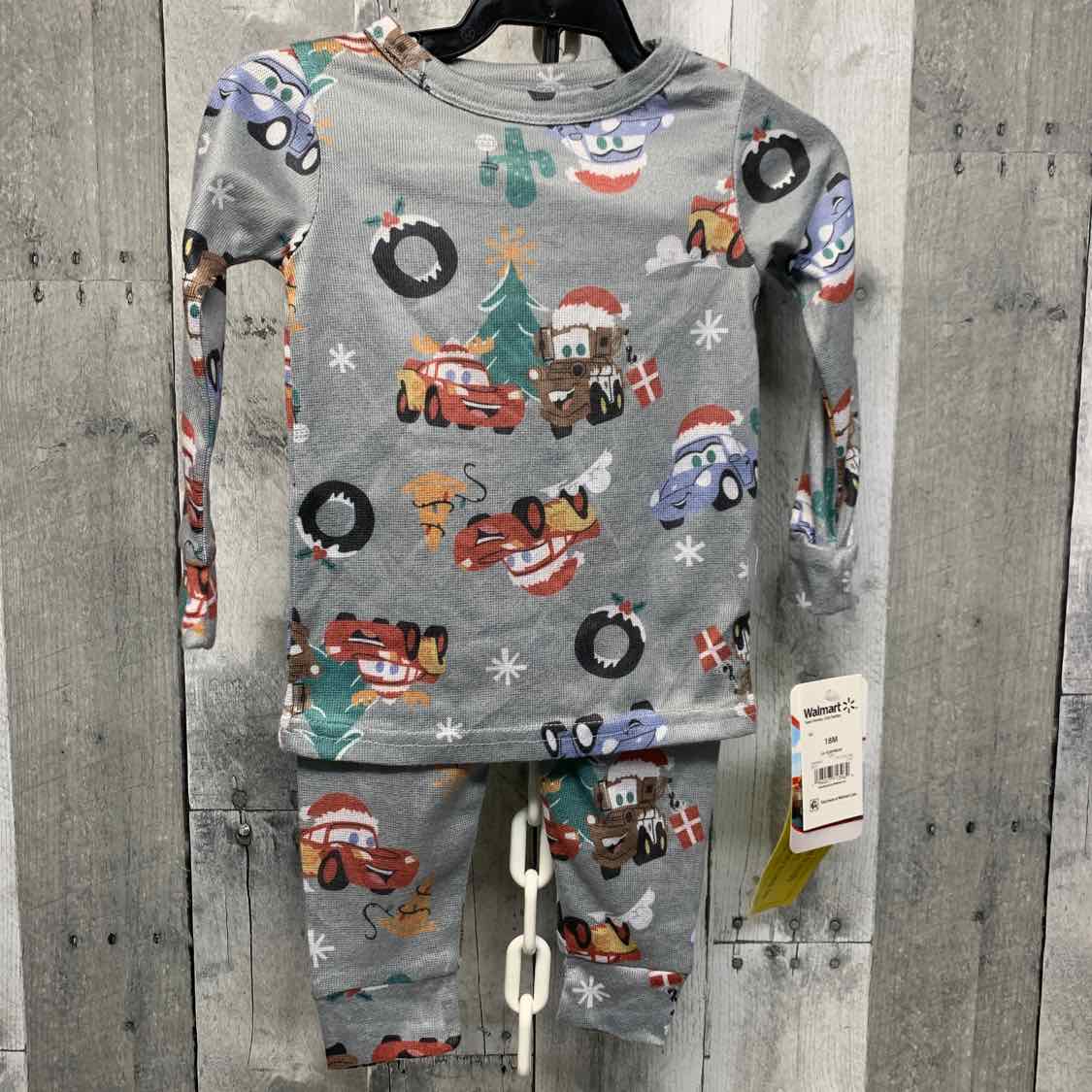 Size 18 Months Green Graphic Disney 2pc PJs