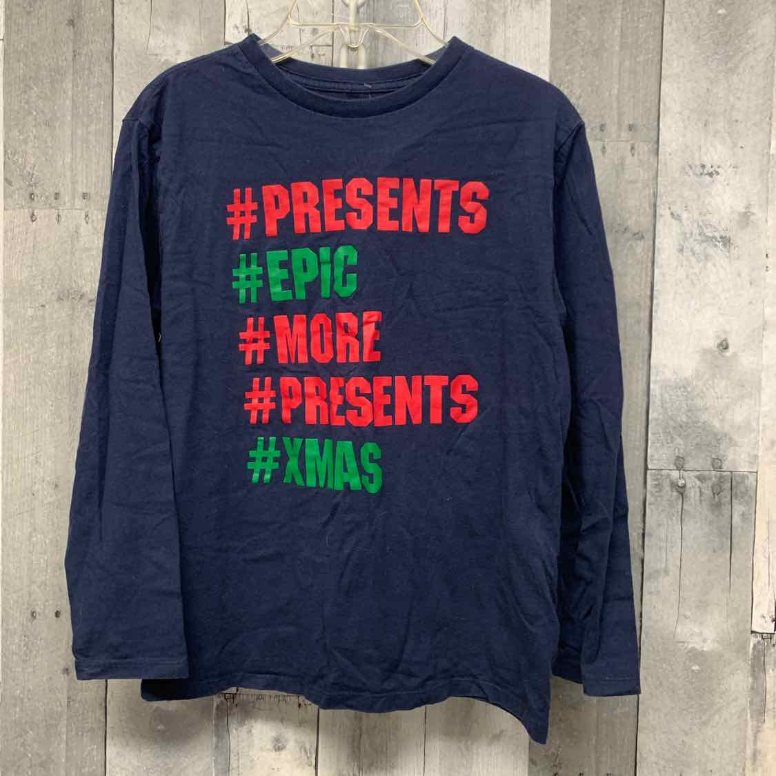 Size 10/12 Navy/Green Children's Place Long Sleeve Shirt