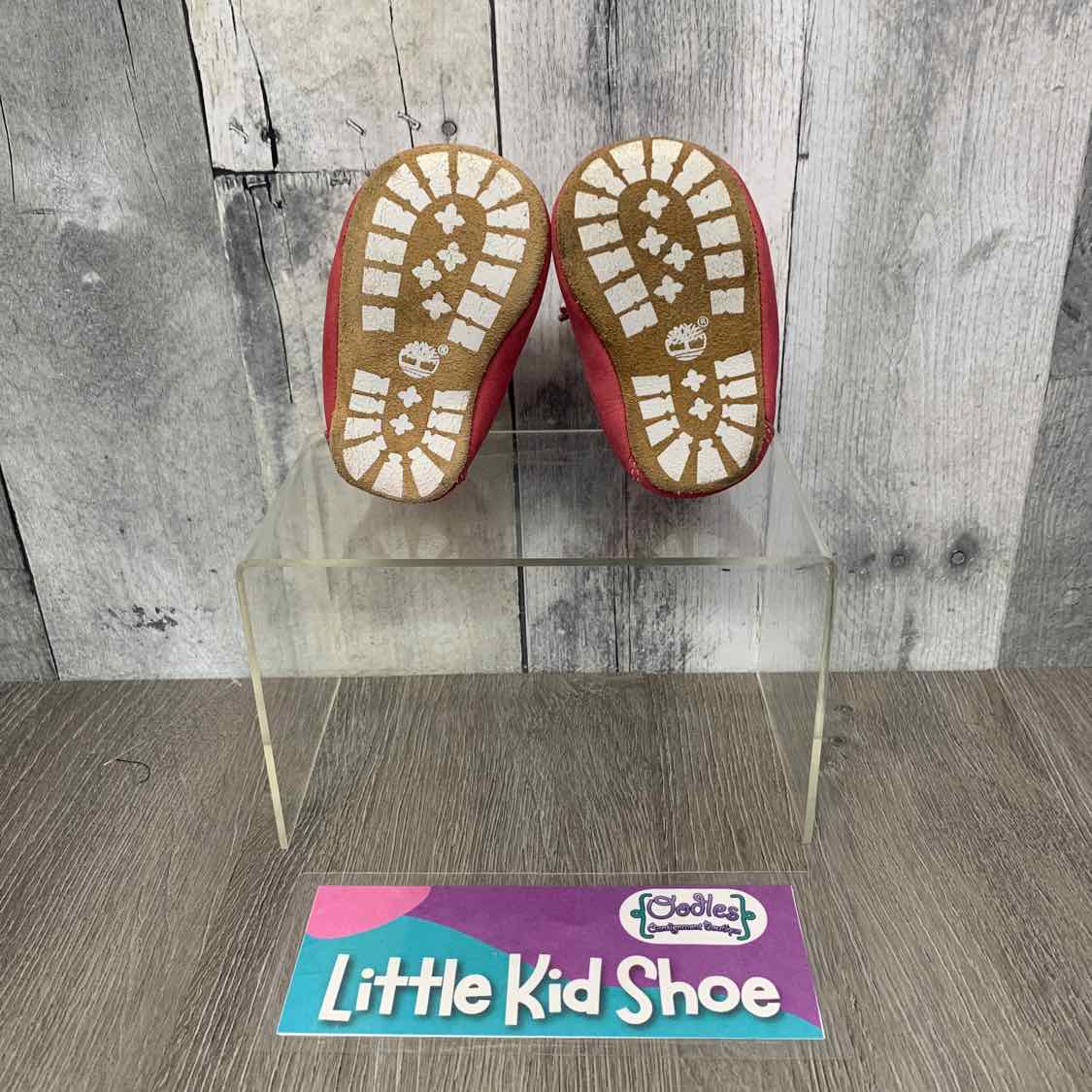 Size 1 Pink Timberland Soft Sole Shoes