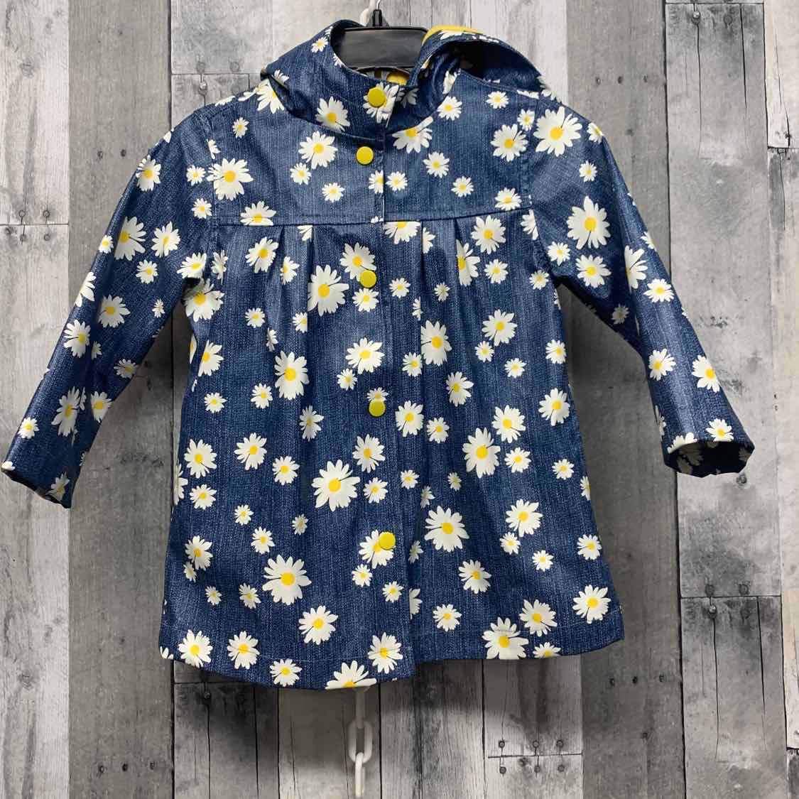 Size 4 Blue Floral Print Pink Platinum Light Jacket