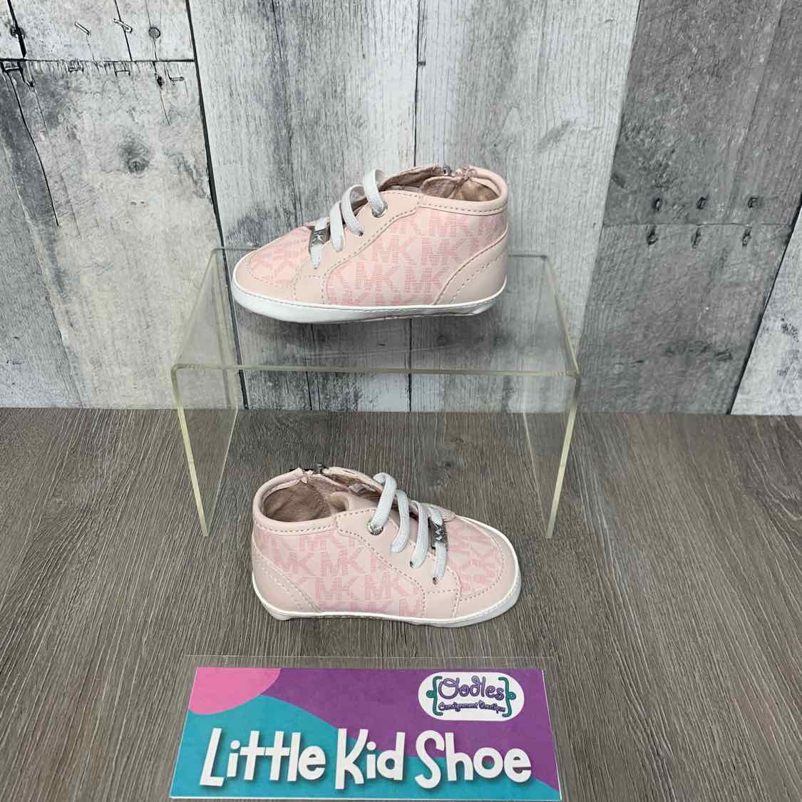 Size 4 Pink/White Michael Kors Soft Sole Shoes