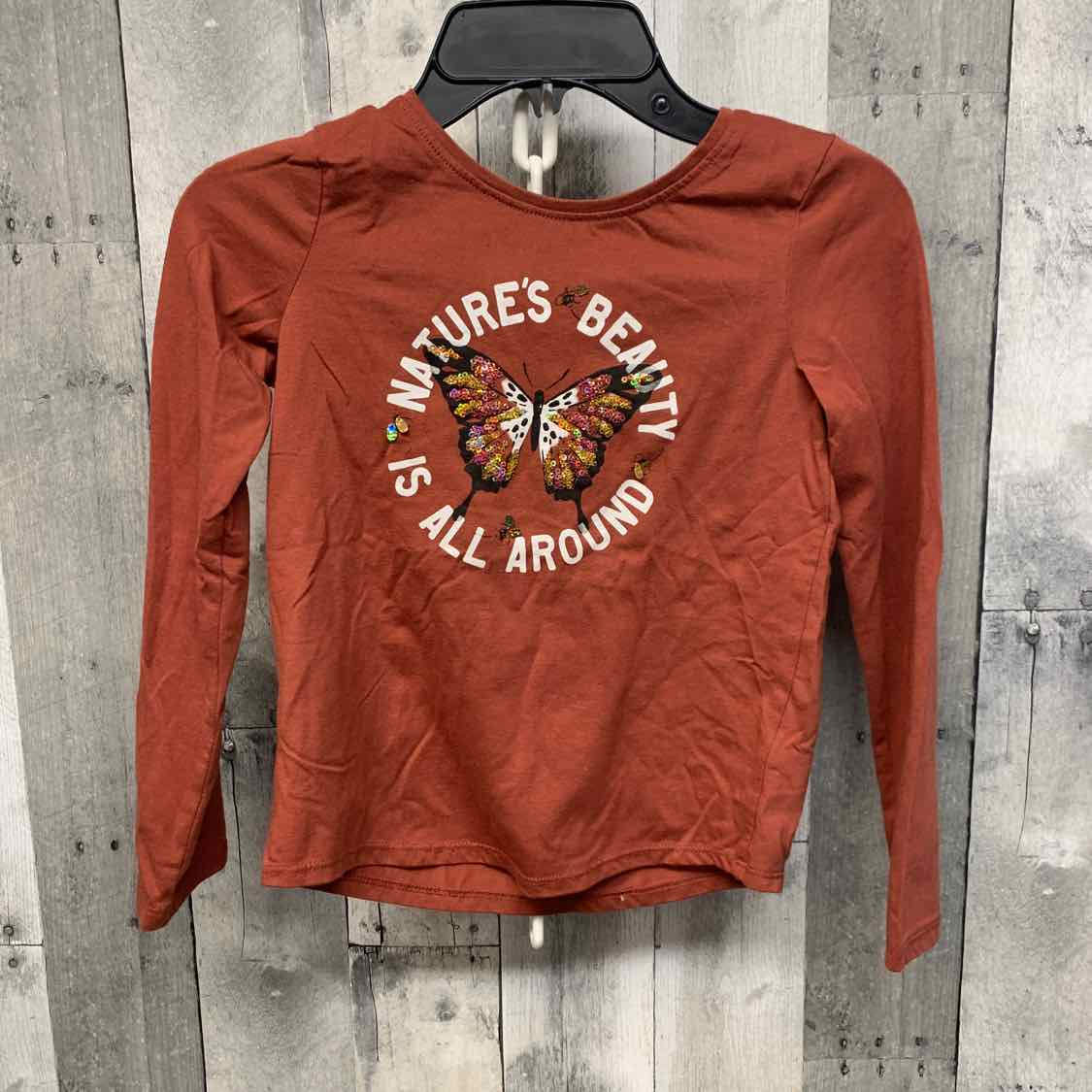 Size 7 Brown Jumping Beans Long Sleeve Shirt