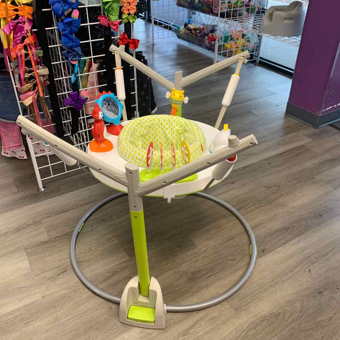 Skip Hop Green/White Animal Jumperoo