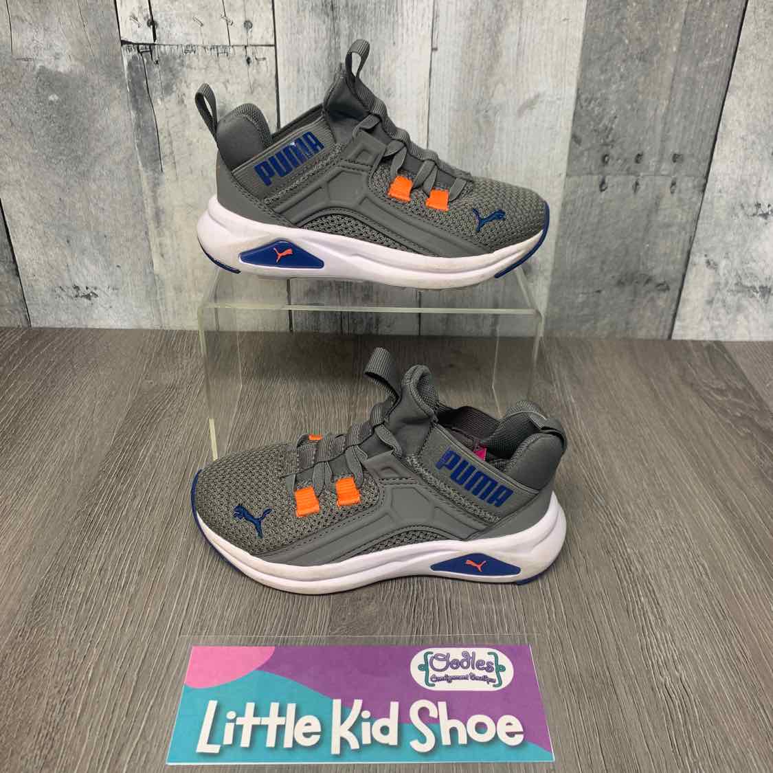Size 11 Gray/Orange Puma Sneakers