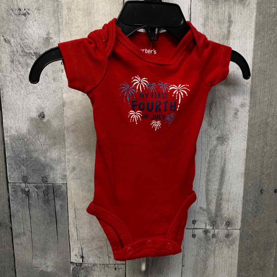 Size Newborn Red/White/Blue Carter's Bodysuit