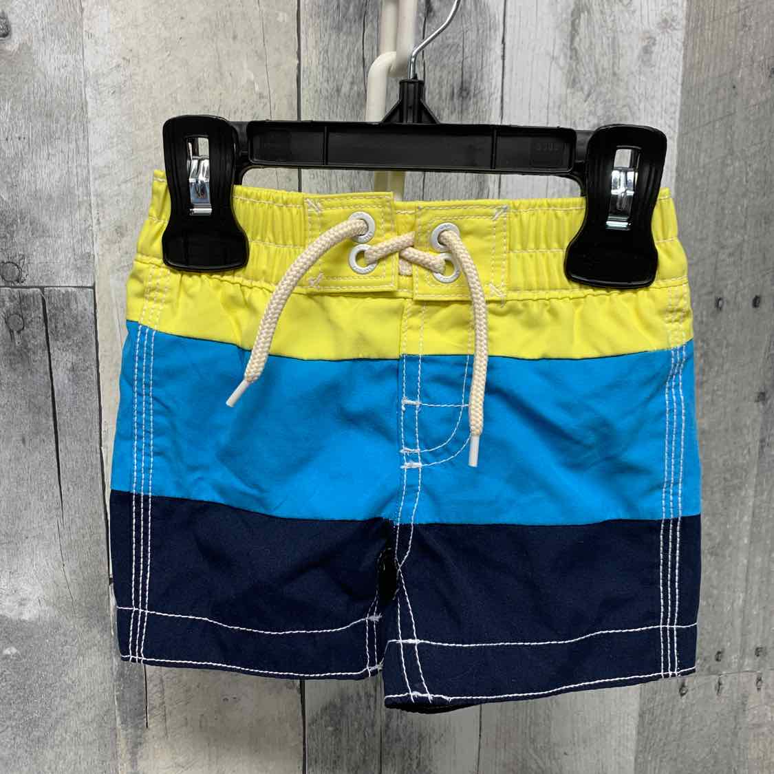Size 3-6 Months Yellow/Blue Gap Swim Trunks
