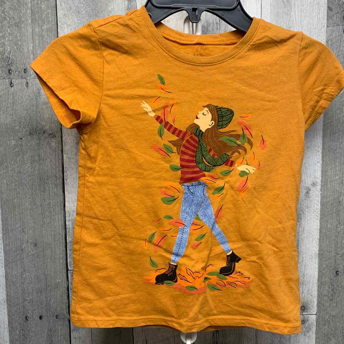 Size 5/6 Orange Graphic Children's Place T Shirt