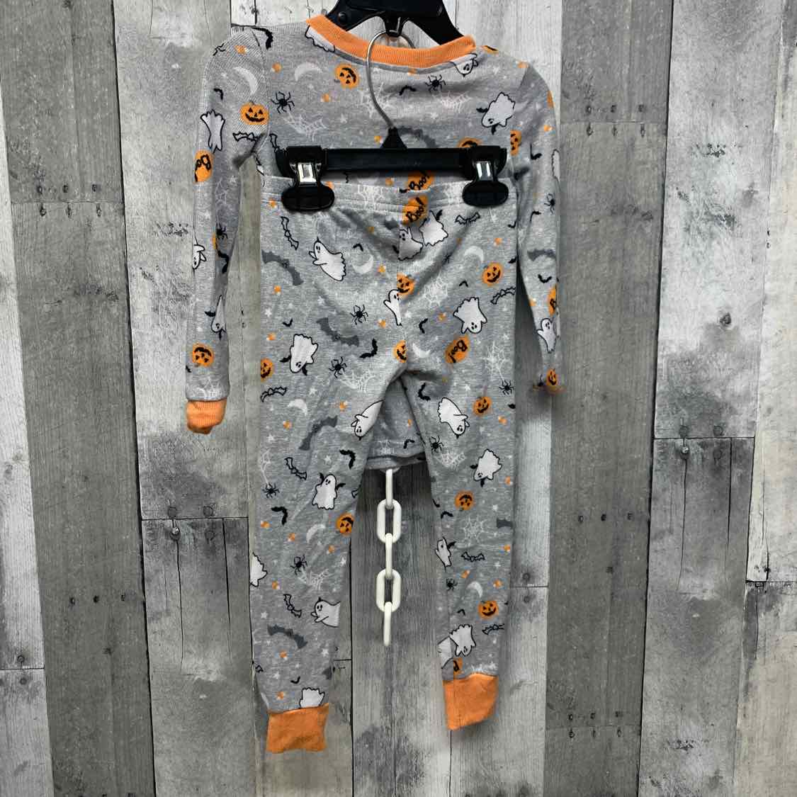 Size 2T Orange/Red Holiday Brands 2pc PJs