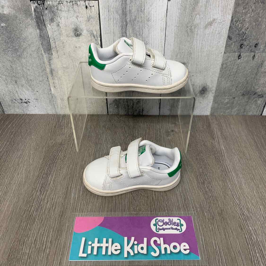 Size 5 White/Green Sport Brand Sneakers