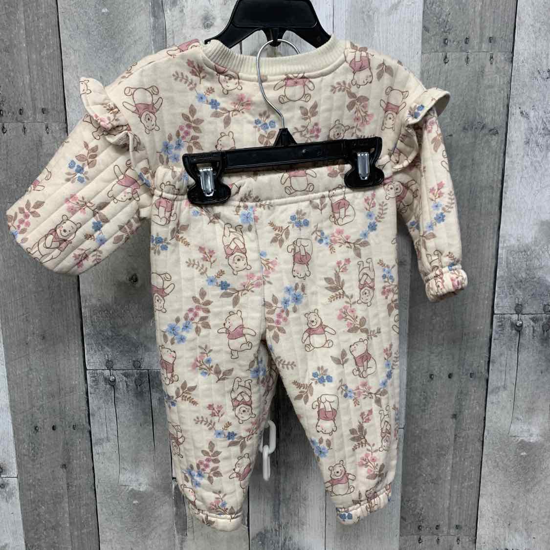 Size 12 Months Tan Graphic Disney Sweats - 2pc